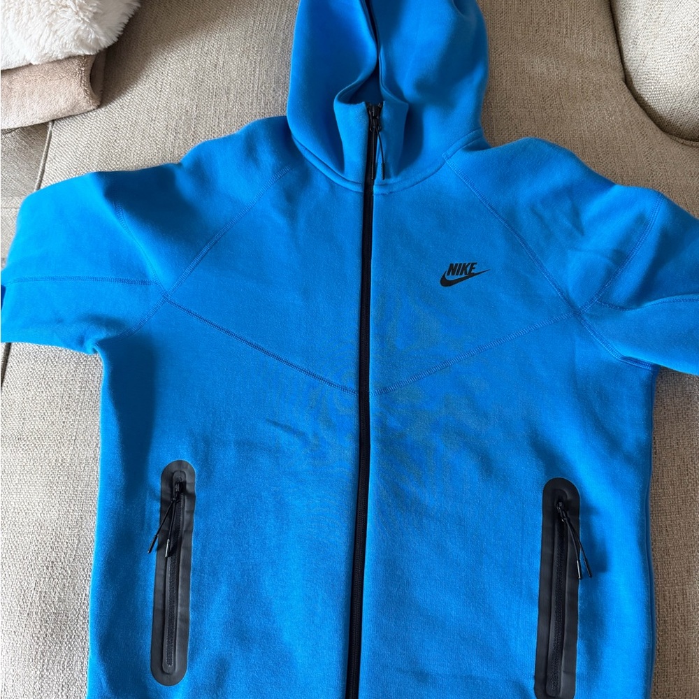 Nike Tech Blue Full-Zip Hoodie